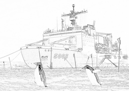 砕氷艦しらせ