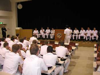 ドイツ海軍士官候補生来校