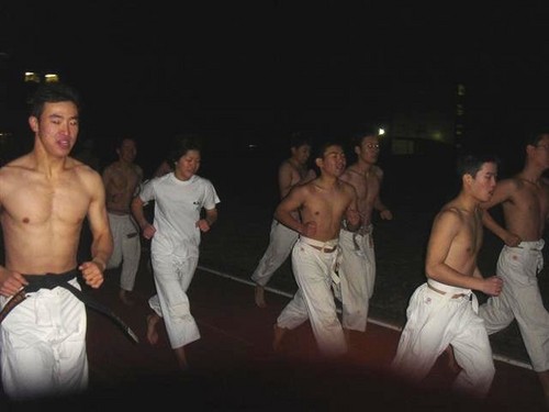 合気道部寒稽古