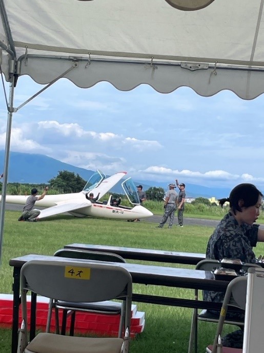 グライダー訓練の様子
