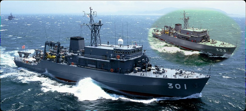 掃海艦「やえやま・はちじょう」一般公開