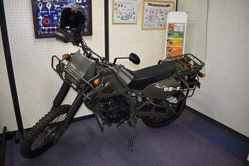 日立出張所にバイクが来たよ
