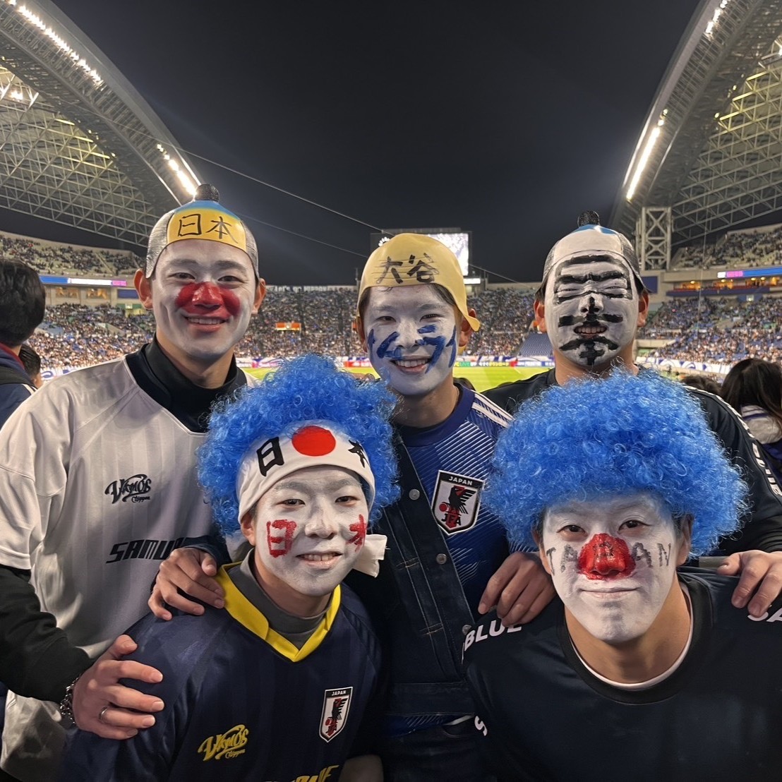 友人とのサッカー観戦