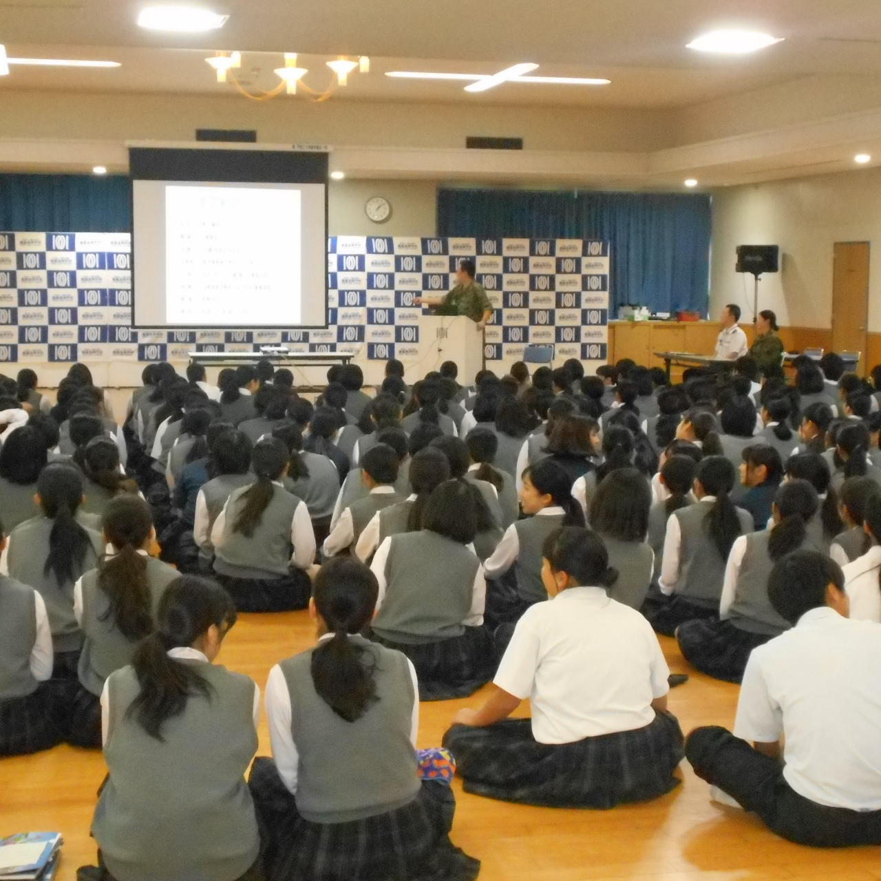 防災講話 鳳凰高校3年生 自衛隊鹿児島地方協力本部 防衛省 自衛隊