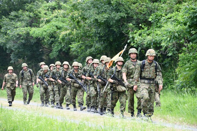 第5地対艦ミサイル連隊新隊員総合訓練見学