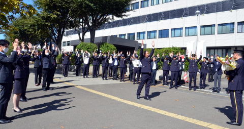 地本のみんなで盛大に見送り