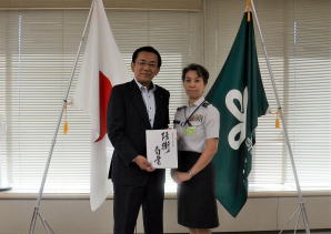 宮城県議会議長　菊地恵一氏と本部長