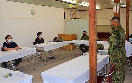 関山演習場にて即応予備自衛官 雇用企業主研修を実施