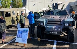 災害時の活動をPR 長岡市防災訓練において広報活動