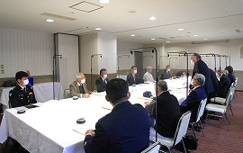 コロナ禍でも力強い支援を新潟県自衛隊家族会理事会等支援