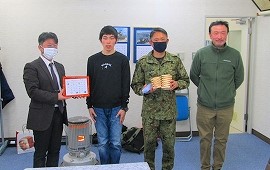 総合支援学校生徒との温かい交流 プレゼントのお礼に地域事務所を訪問