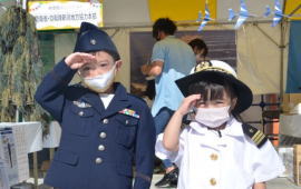おしごと体験で自衛隊をPR KIDSおしごとワールドに参加