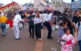 城下町新発田ふるさとまつりで市街地広報