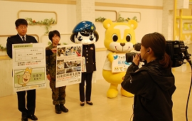 テレビに出演し自衛官募集をPR