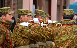 新春恒例！しばた全国雑煮合戦で自衛隊をPR