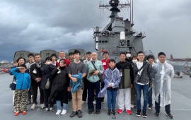 艦艇と車両展示に驚き！ 輸送艦おおすみ特別見学