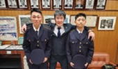 五泉市出身隊員学校訪問