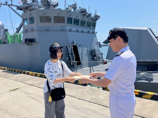 一日艦長に任命