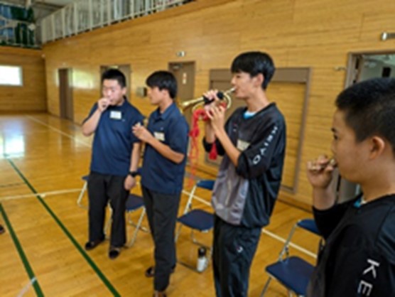 らっぱ演奏実習