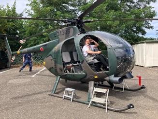 ＯＨ－６に搭乗体験
