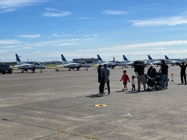 ブルーインパルスの駐機場