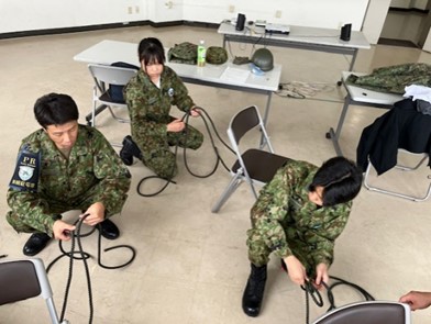 ロープワークの様子