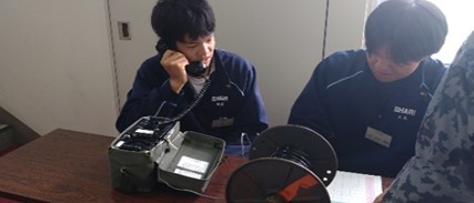 野外電話機の通話要領