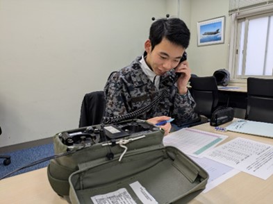 通信要領の実習