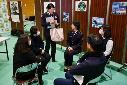 隊員との懇談