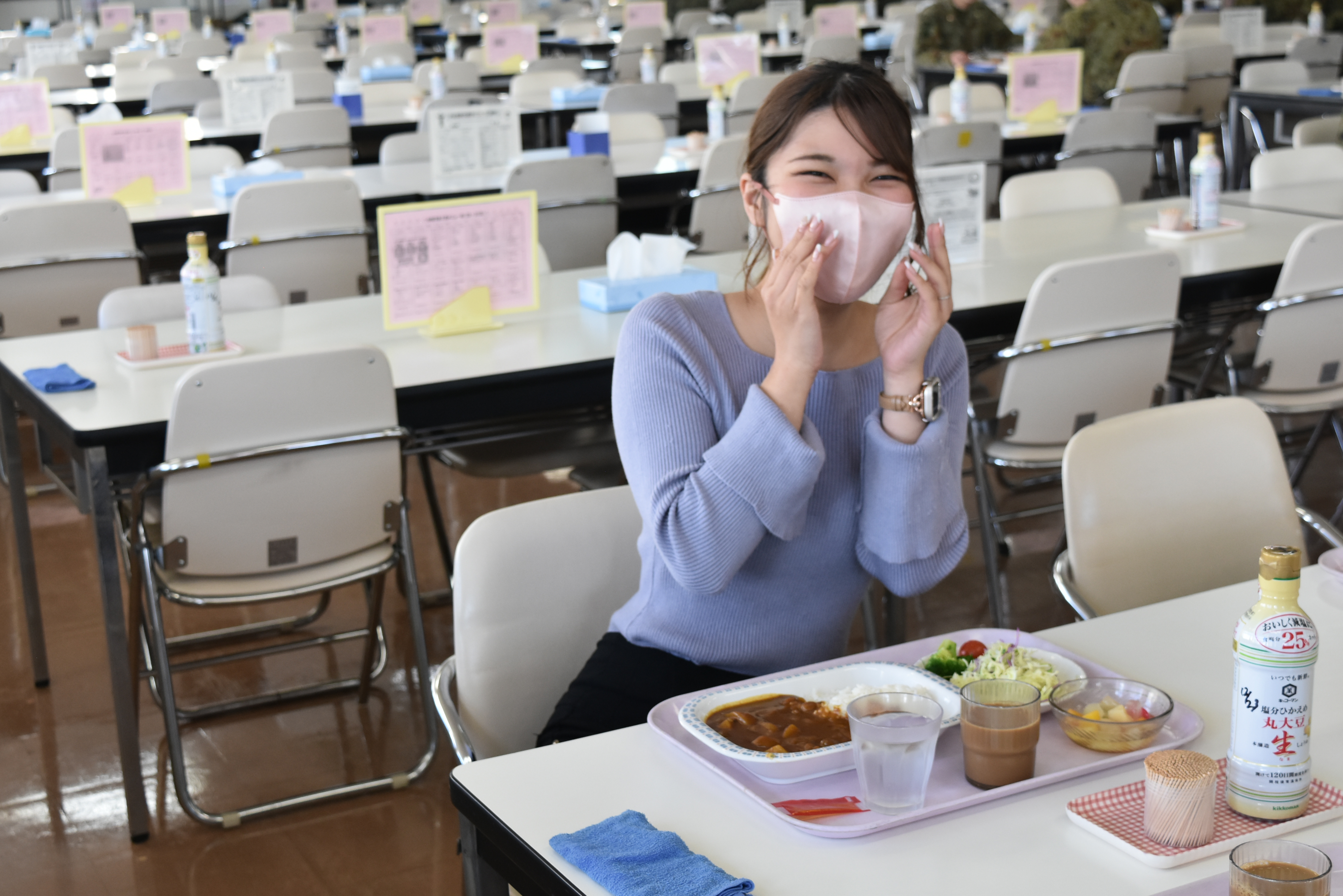 体験喫食の様子