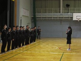 学生代表挨拶の様子