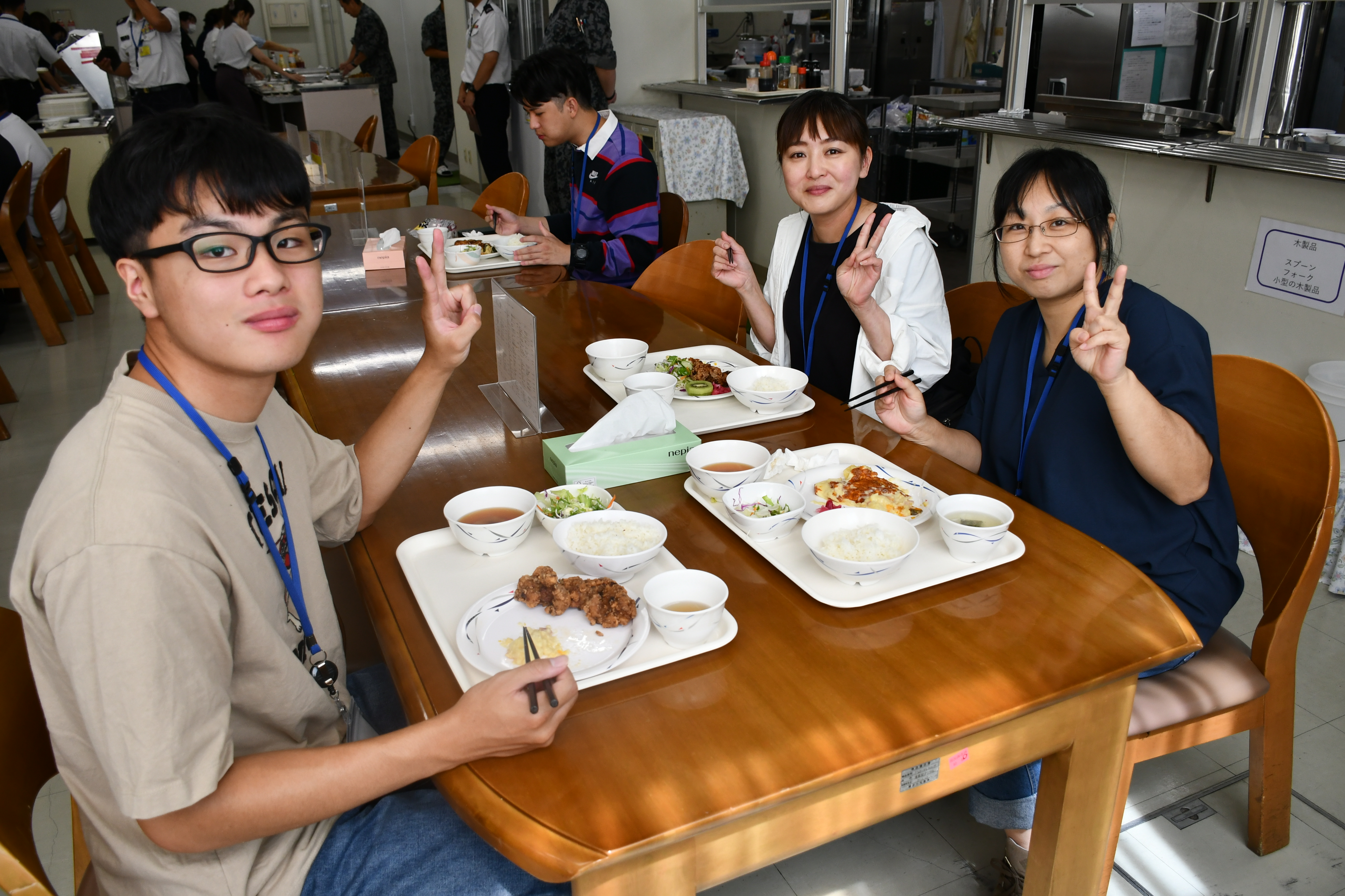 体験喫食の様子
