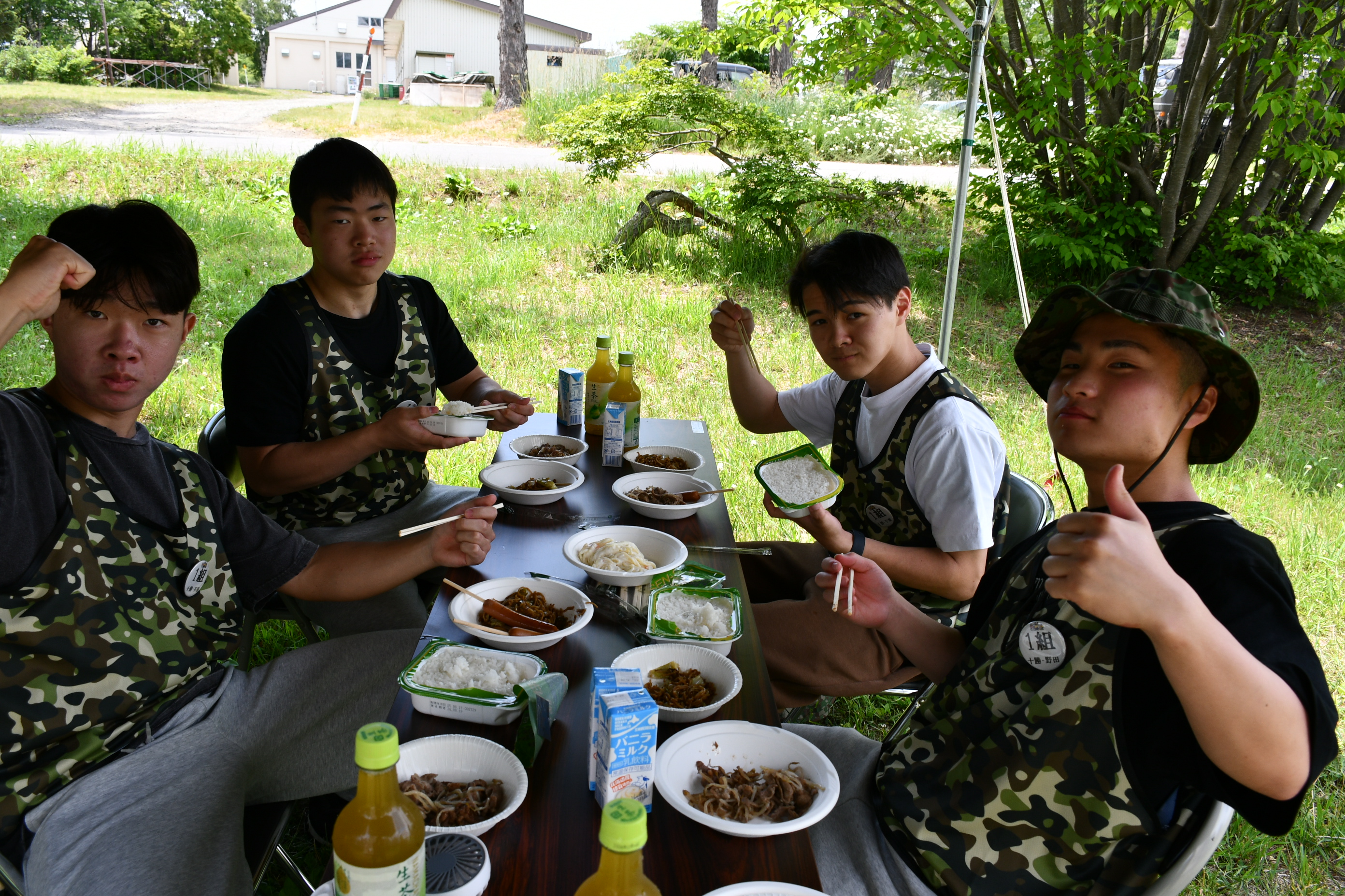 昼食（ＢＢＱ）