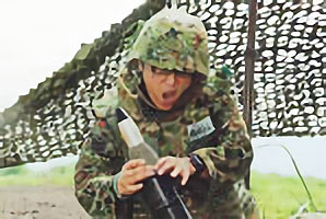 迫撃砲射撃訓練