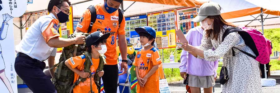 エスパルス公式戦でサポーターに自衛隊をPR