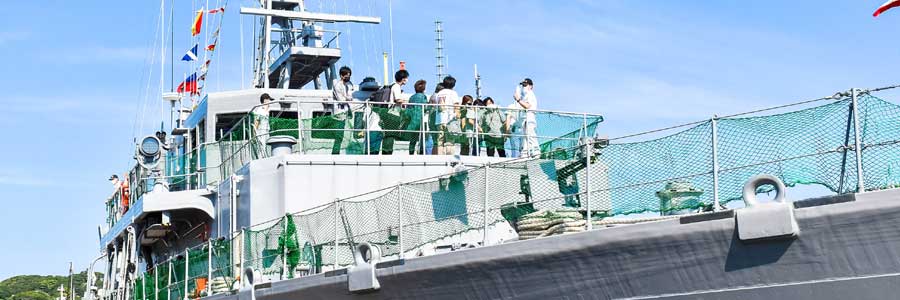 掃海艇「ちちじま」下田黒船祭で特別公開