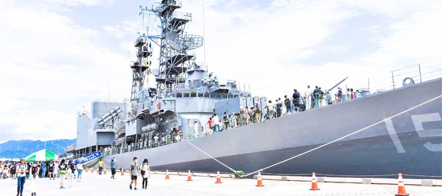 3年ぶり清水みなと祭り開催　陸・海・空自衛隊が展示