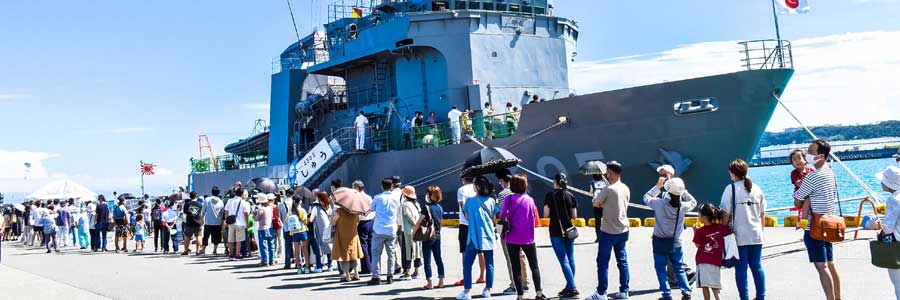 遠州灘が由来 多用途支援艦「えんしゅう」が御前崎へ