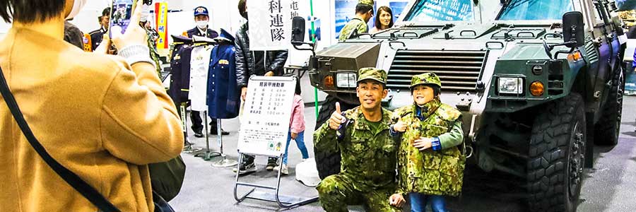 タミヤフェアで自衛隊車両を展示　ミニ10式戦車も初登場
