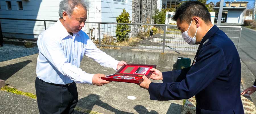 令和3年度方面隊優秀隊員表彰の伝達