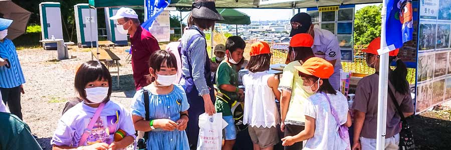 比奈公園青空フェスティバルで広報活動