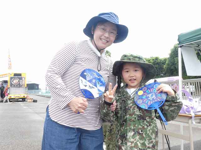 オートバイフェスタで自衛隊をPR