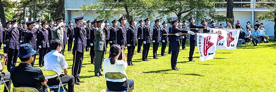 一般曹候補生・自衛官候補生課程修了式に参加