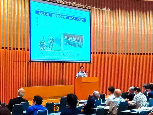 前防衛大学校長と静岡地本部長が講演会　防大や自衛隊の魅力伝える