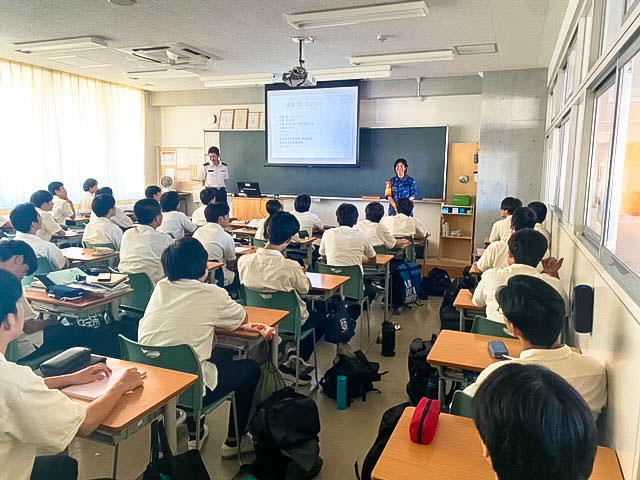 防災講話（科学技術高校）