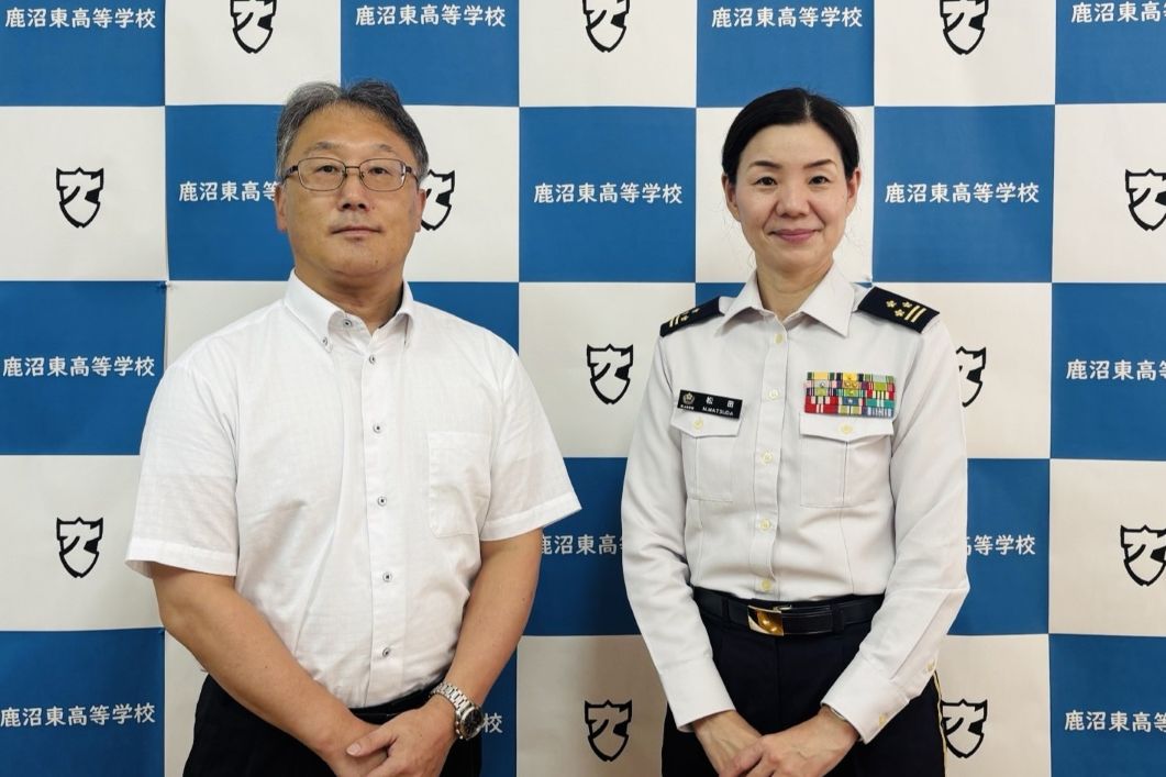 鹿沼東高等学校表敬写真２