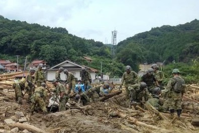 ３師団／広島県呉市／捜索活動