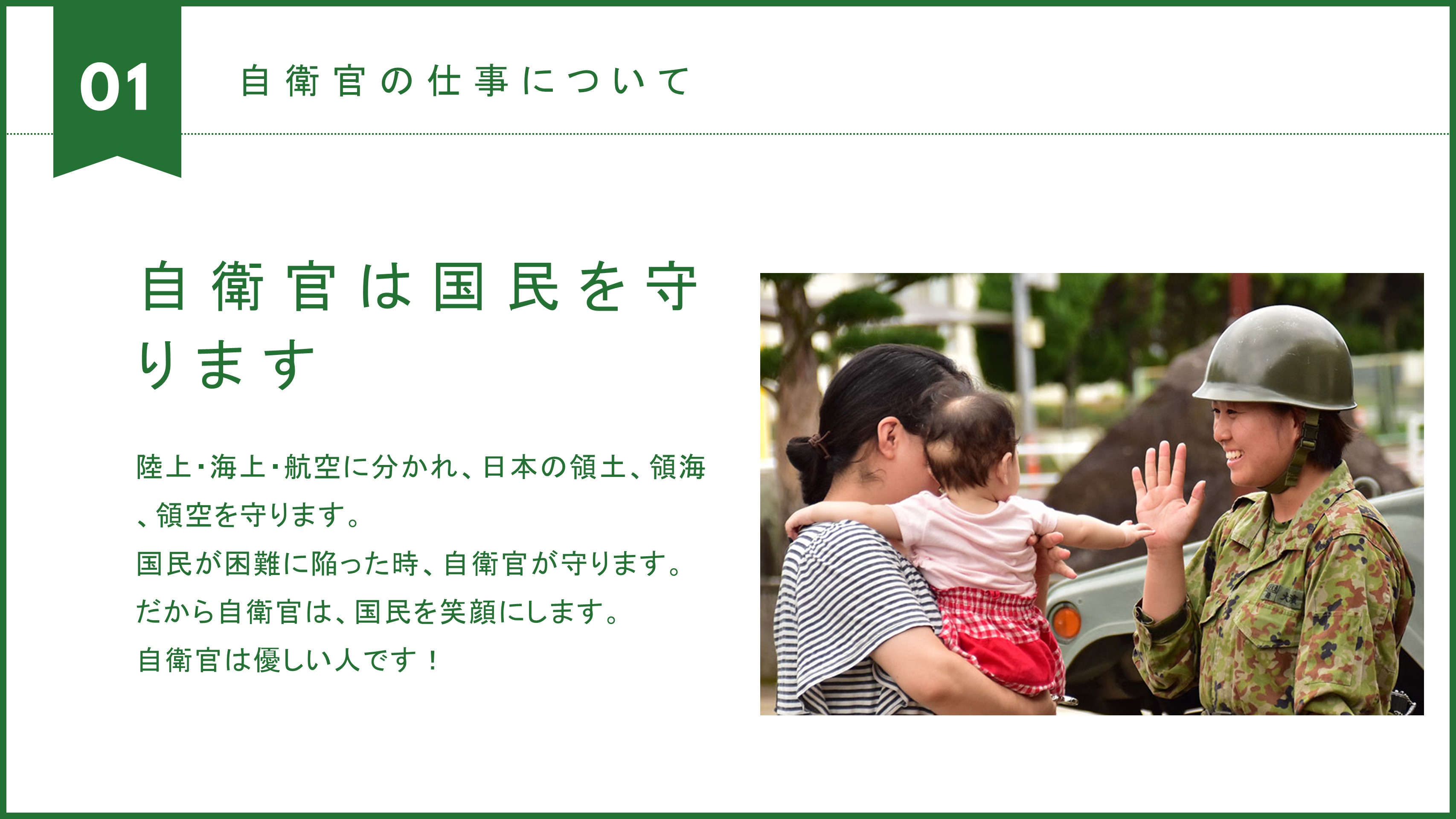 自衛隊について