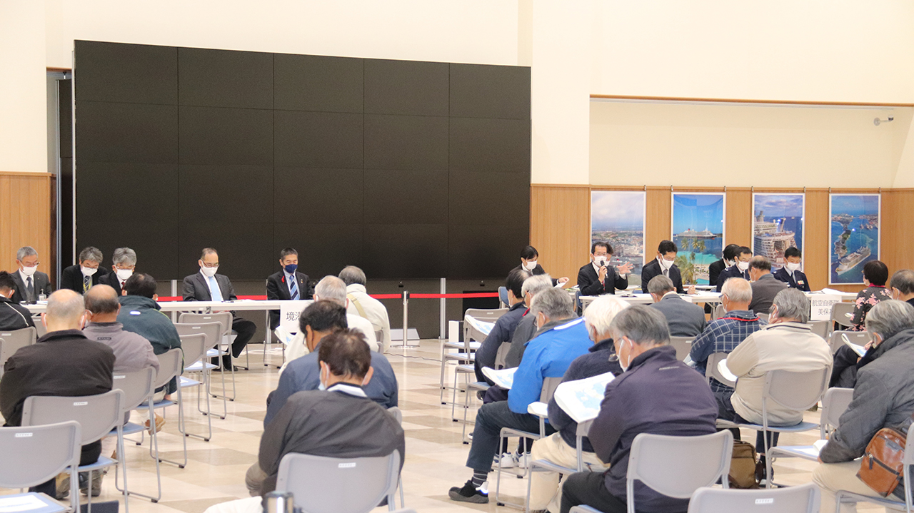境港市での住民説明会