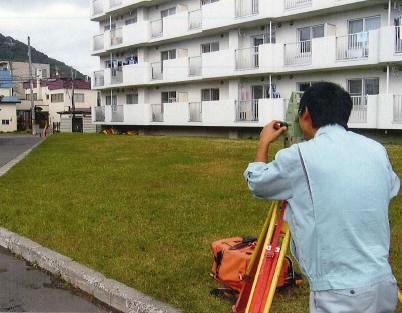 施設管理の測量状況